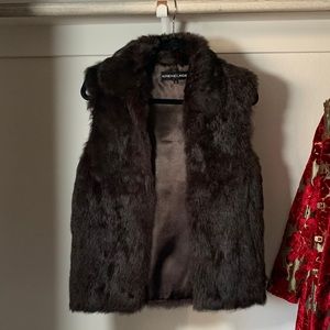 Adrienne Landau Saks Fifth Fur Vest